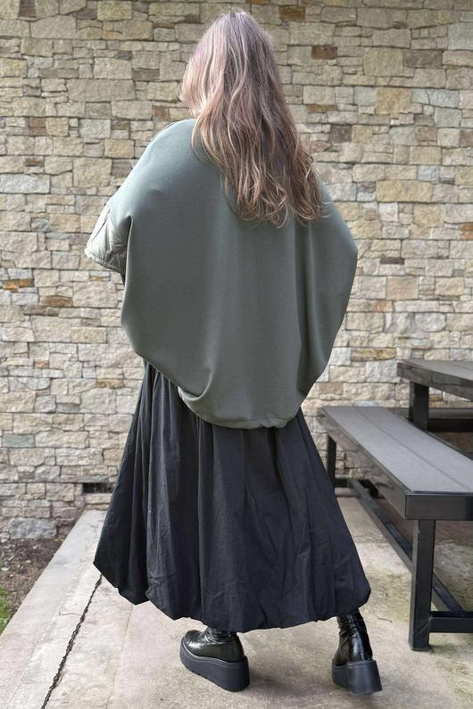 Soft Tech Jersey Puff Jacket Khaki